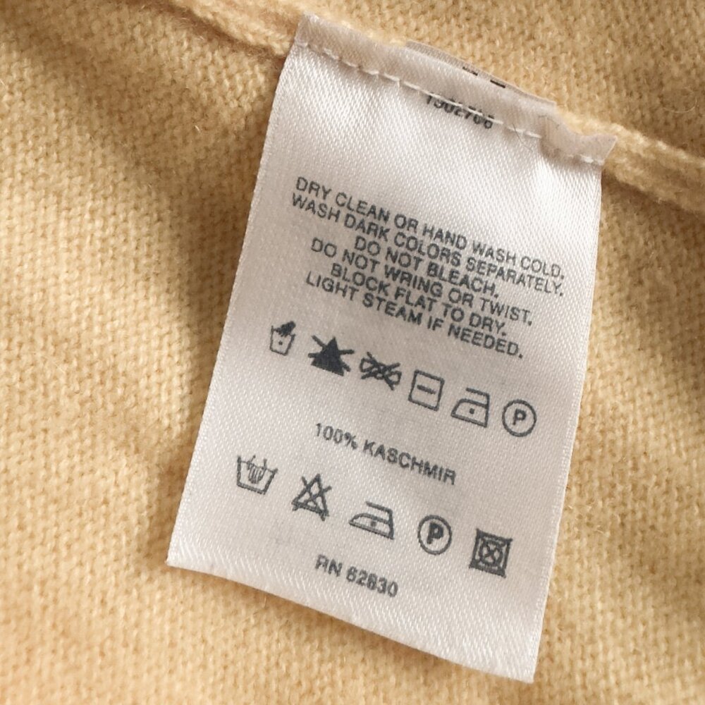 Vintage | Lands' End | Soft Yellow 100% Cashmere Turtle Neck Sweater | US L - Picture 9 of 9